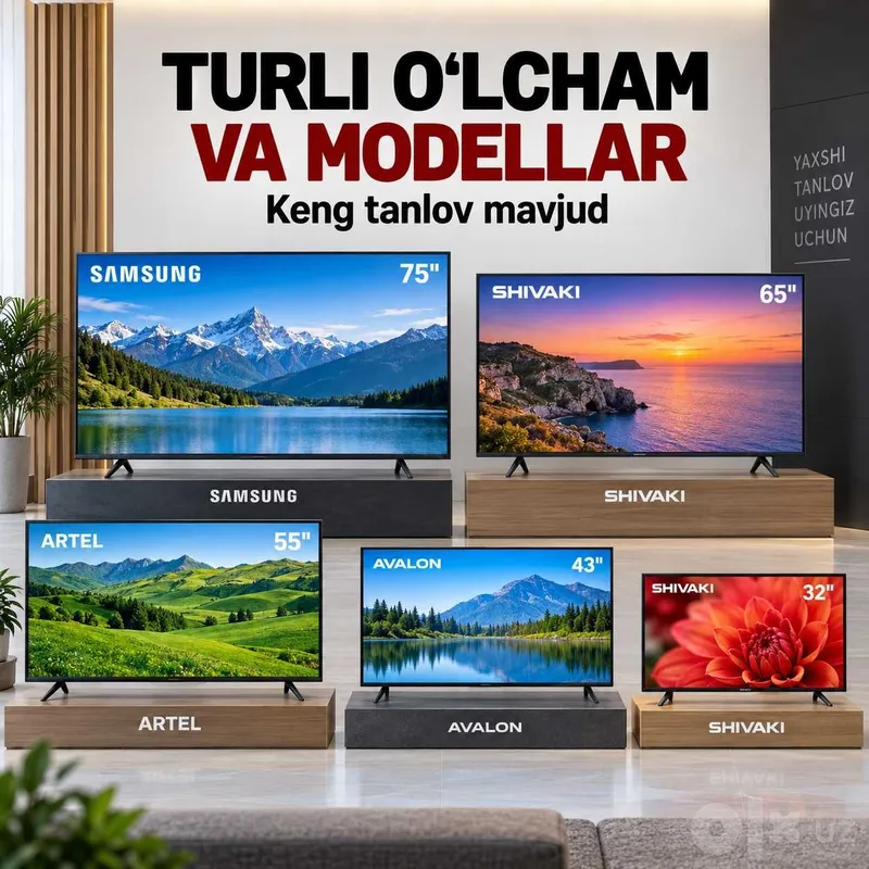 Televizorlar Artel, Avalon, Shivaki, Samsung — kafolatli 7 Televizorlar Artel, Avalon, Shivaki, Samsung — kafolatli 7