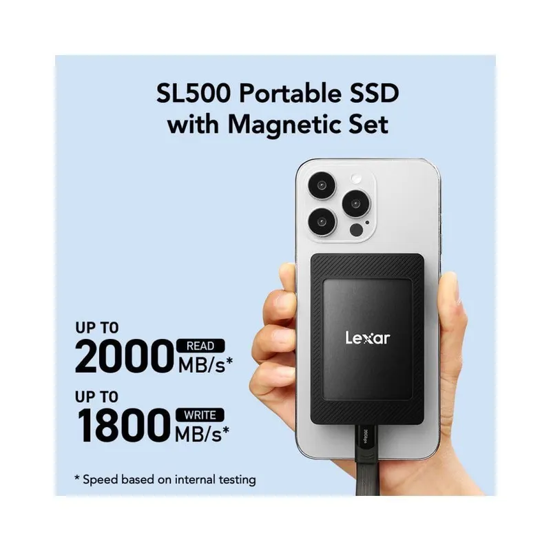 Lexar SL500 Portable ssd with magnetic set 1tb / 2tb (optom) в наличии — фото 2
