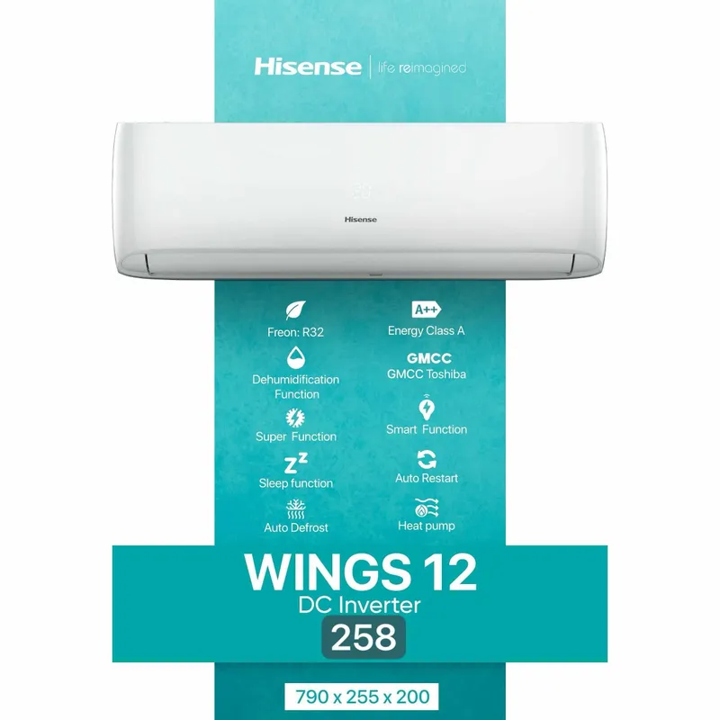 Hisense кондиционер 12/18 Гарантия есть! Доставка!Установка есть! — фото 3