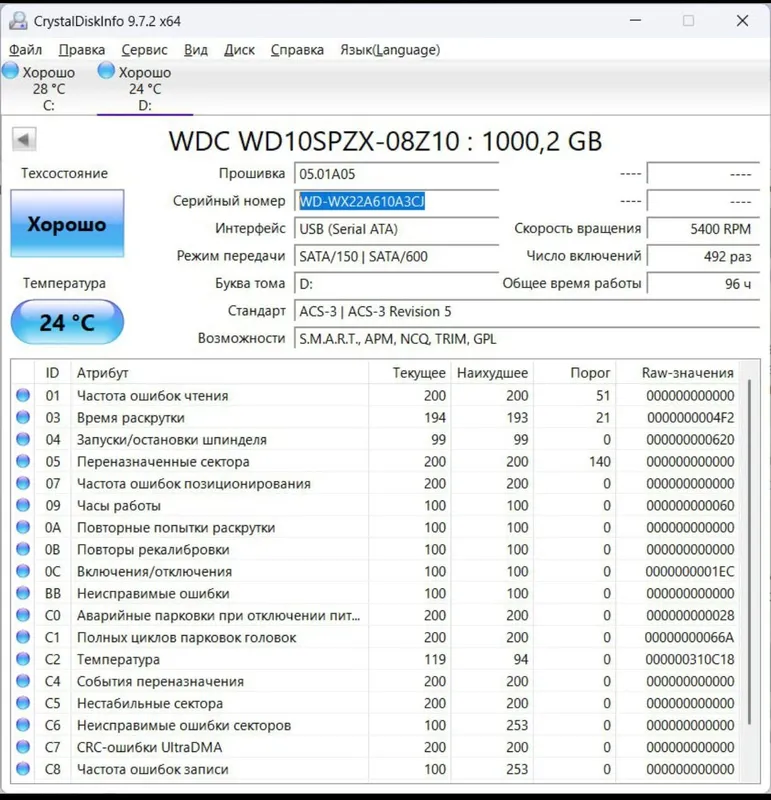Прдам два hdd для ноутбука 1tb.