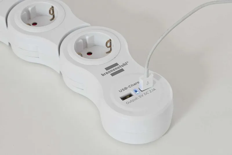 Удлинитель Brennenstuhl Vario Power с функцией зарядки через USB — фото 6