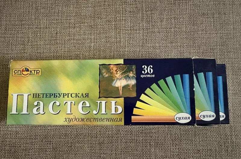 36 RANGLI QURUQ PASTEL (rassomlik uchun) 4