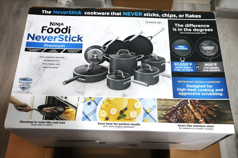Набор посуды профессиональный Ninja NeverStick из 13 предметов США new — фото 4