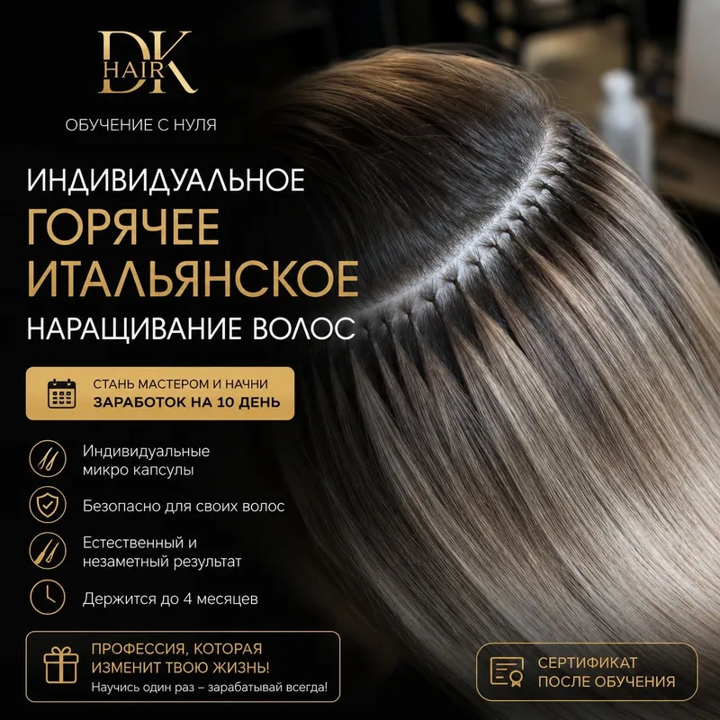 Обучение наращиванию волос