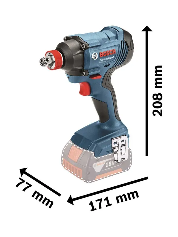 Аккумуляторный гайковерт Bosch GDX 180-LI 18V — фото 2 Аккумуляторный гайковерт Bosch GDX 180-LI 18V — фото 2