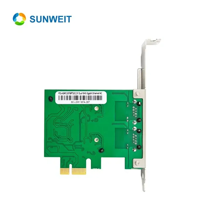 PCi-e Realtek RTL8111H Dual RJ45 Gigabit 4