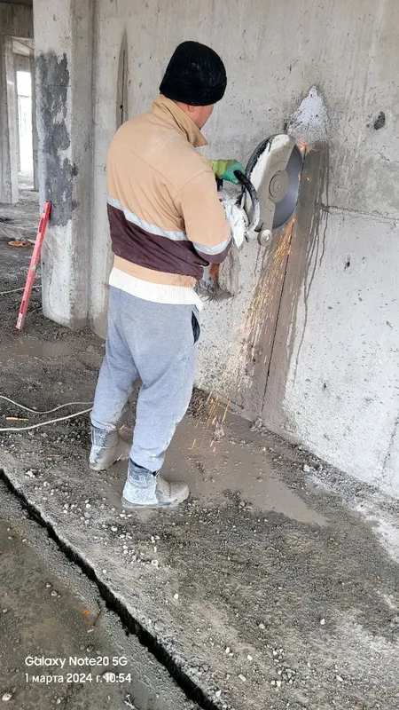 Бетон кесиш Алмазное резка beton kesish хизмати демонтаж бетон — фото 3
