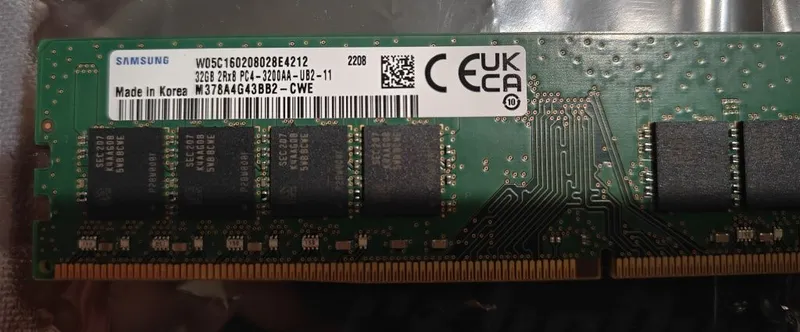 Samsung 32gb 3200Mhz DDR4 — фото 2