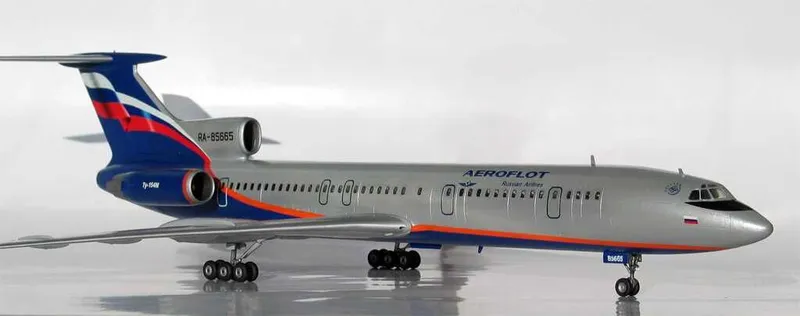 Сборная модель пассажирского самолета-Ту-154М масштаб 1:144 "ЗВЕЗДА" — фото 4
