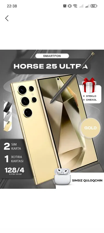 Smartfon 25ultra 8/128 GB, 3