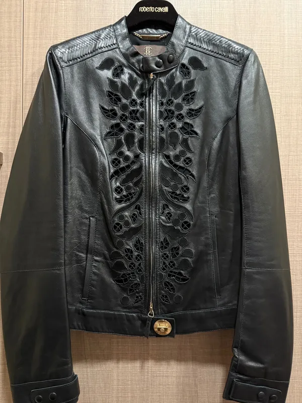 Куртка кожаная Roberto Cavalli original 1