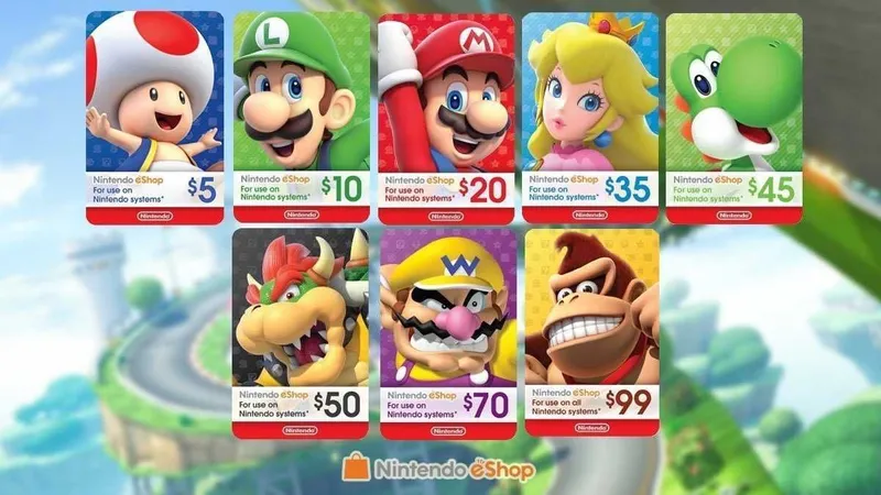 Карта пополнения баланса Nintendo eShop Gift Card ( США-Польша ) — фото 1