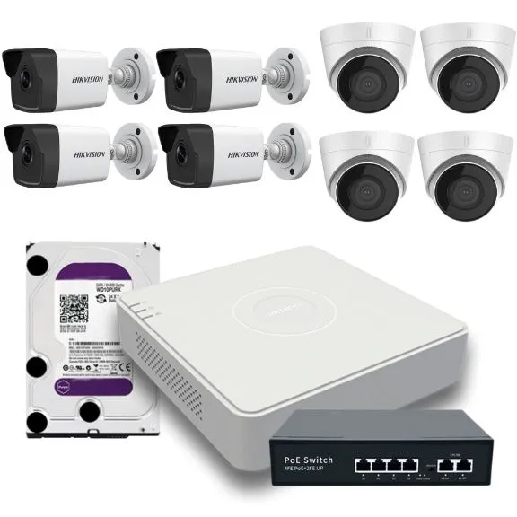 Hikvision komplekt kamera 4ta ustanovka bepul