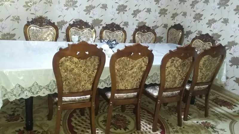12 kishilik stol stul srochno sotiladi — фото 1