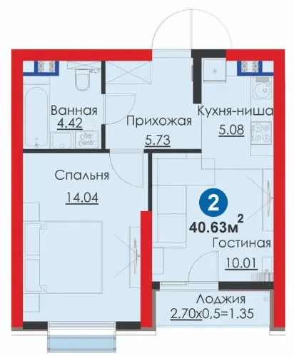 SUPER NARX! Rohat aylanmasi yonida 2 xonali, 40,6 m² 10 SUPER NARX! Rohat aylanmasi yonida 2 xonali, 40,6 m² 10