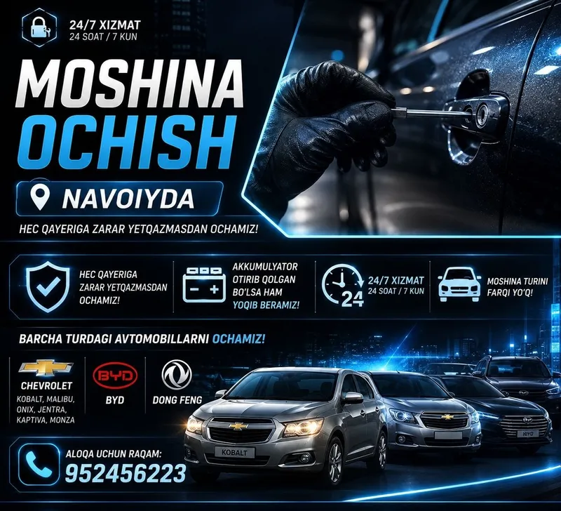 Moshina ochish xizmati 3