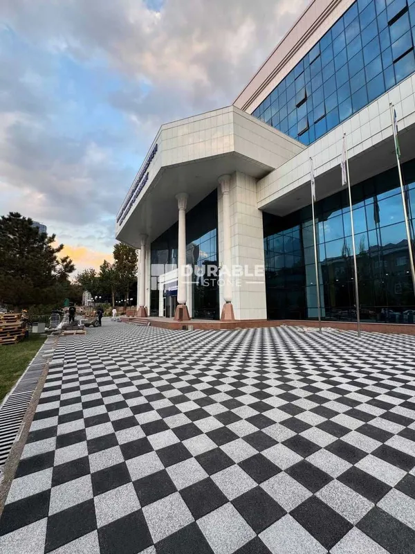 Брусчатка бетонная. Ташкент. Укладка брусчатки. — фото 4