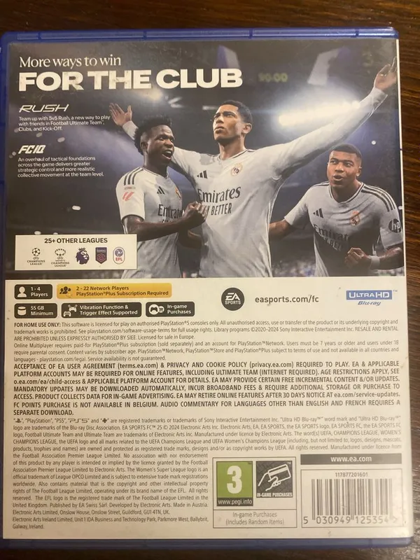 Игровой диск FC 25 на PlayStation 5 — фото 1