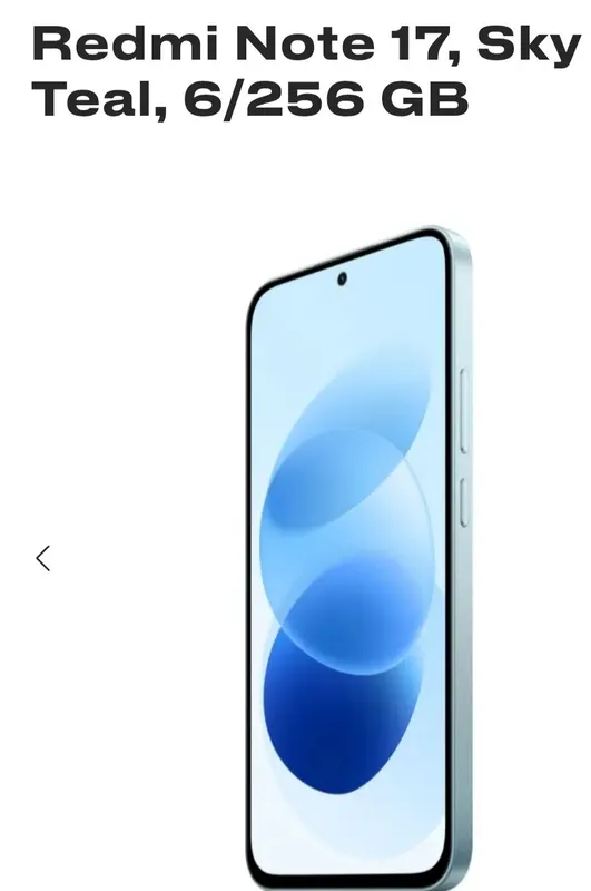 Redmi Note 17, память 256 ГБ 2 Redmi Note 17, память 256 ГБ 2