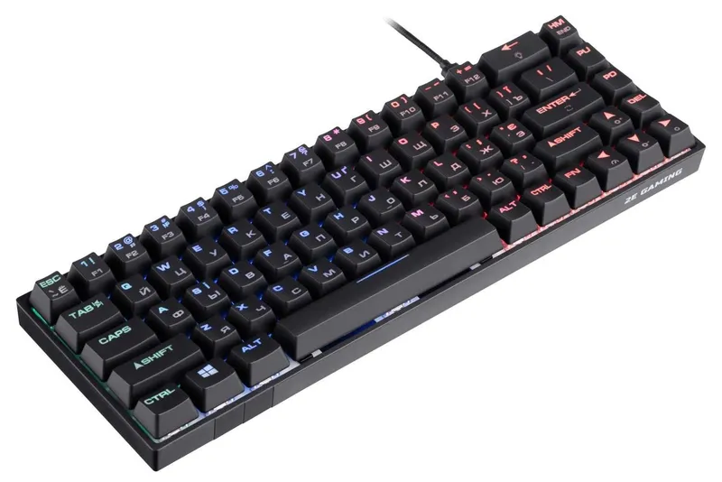 ; Игровая клавиатура 2E KG370 USB 68 key Gateron Red Switch Black 5 ; Игровая клавиатура 2E KG370 USB 68 key Gateron Red Switch Black 5