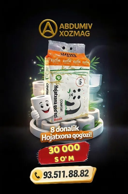 ELMA 8 talik Hojatxona qog'ozi