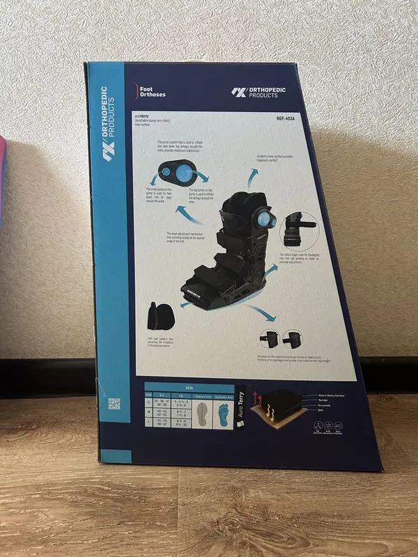Ортопедический Air Walking Boot 453A / Фиксатор для ноги / Ортез 2