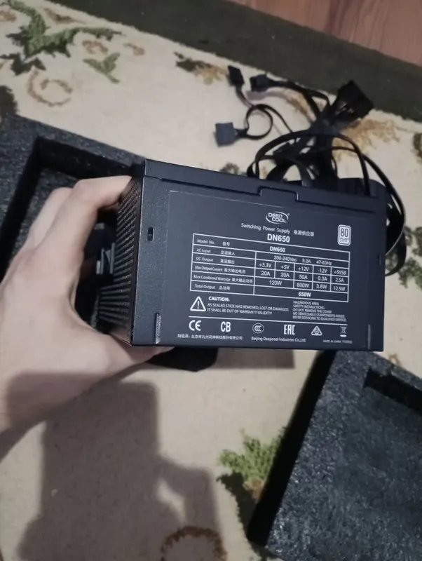 DeepCool DN650 650W,80 Plus Мощность: 650 Вт Стандарт: ATX Сертифи 1 DeepCool DN650 650W,80 Plus Мощность: 650 Вт Стандарт: ATX Сертифи 1