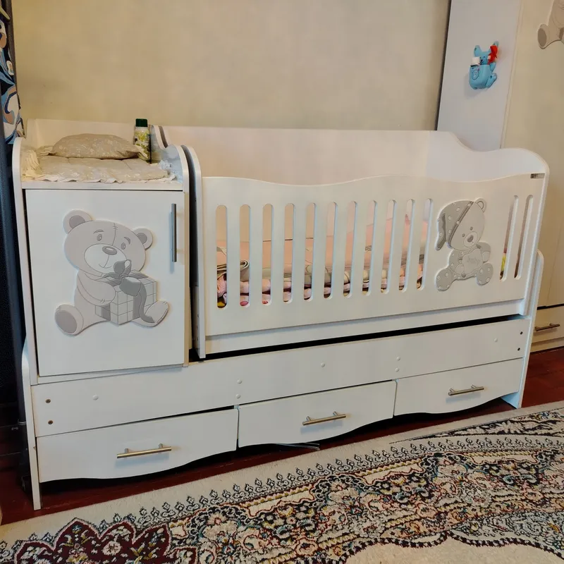 Детский кровать с бортиками