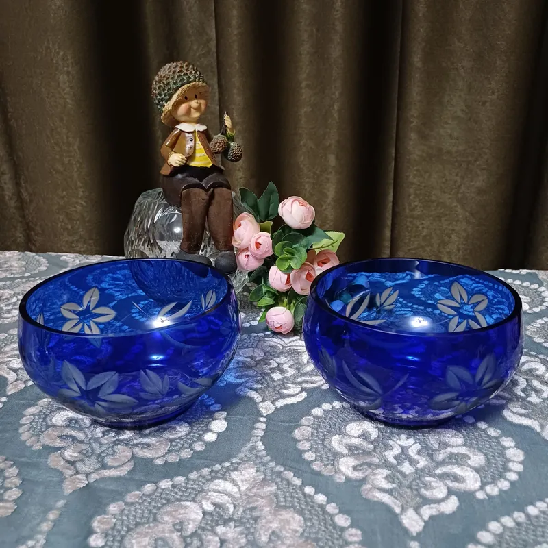 Винтажные конфетницы, кобальт