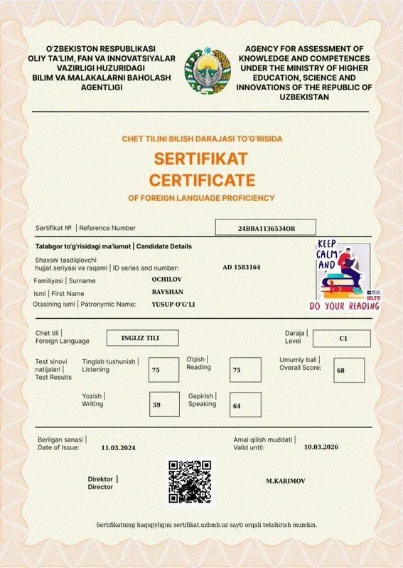 Ingliz tilidan sifatli onlayn individual kurslar! 2 Ingliz tilidan sifatli onlayn individual kurslar! 2