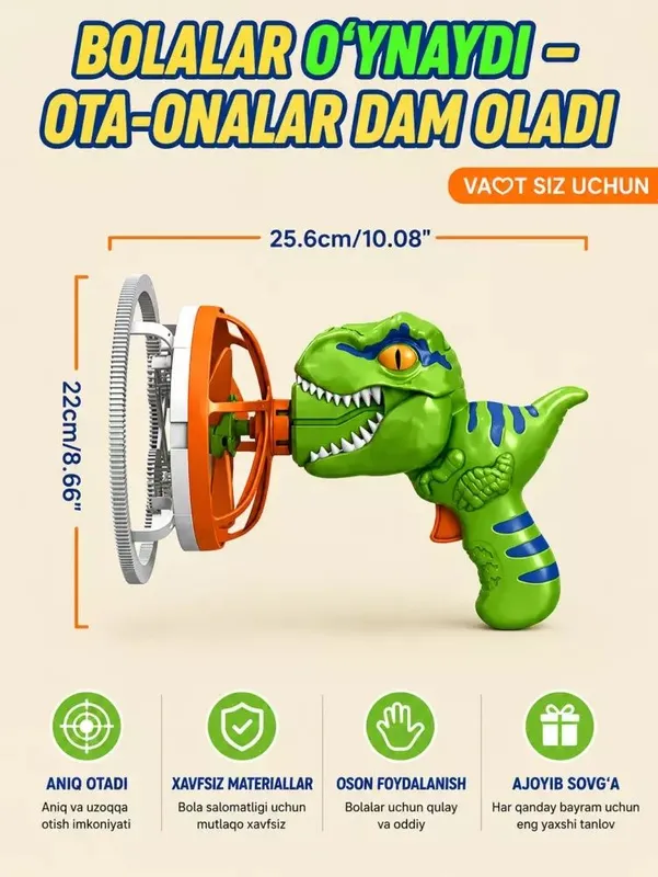 Sehrli Dino Pufakcha Pistoleti 3 Sehrli Dino Pufakcha Pistoleti 3