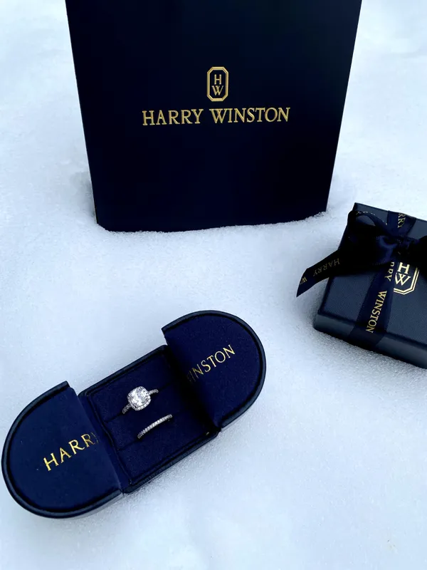 Harry Winston Princess-Cut Ring Кольцо 5