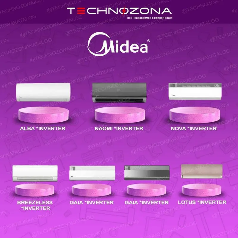 Кондиционер Midea 7/9/12/18/24,Full DC Invertor/Freon R32/Gmcc Toshiba — фото 2