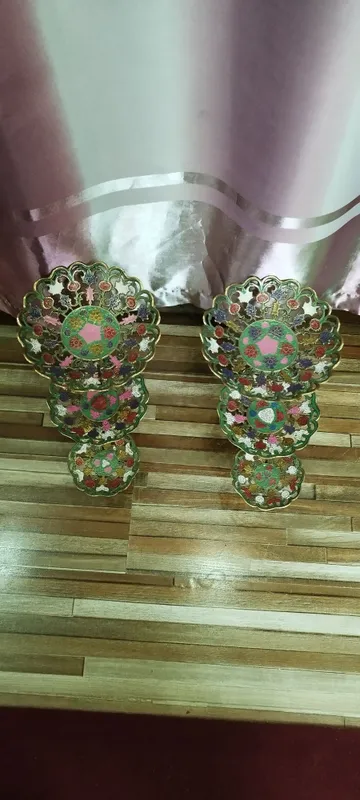 Бронзовые конфетницы, Индия — фото 1 Бронзовые конфетницы, Индия — фото 1