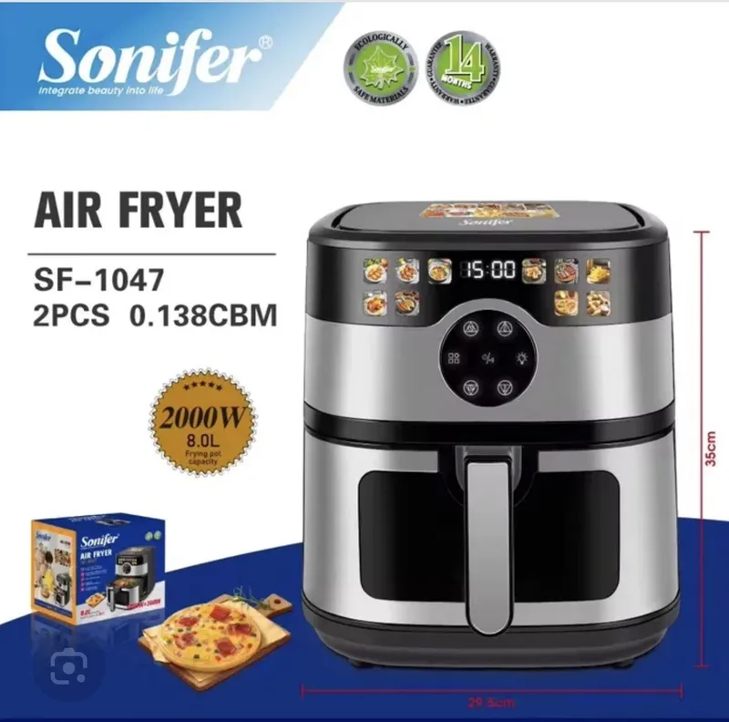 Супер новый аэрогрил Sonifer 8 литр, aerogril