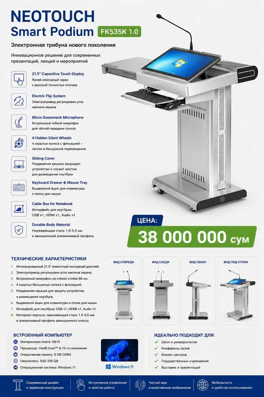 NEOTOUCH Умный Электронная трибуна FK535K 1.0 — фото 2