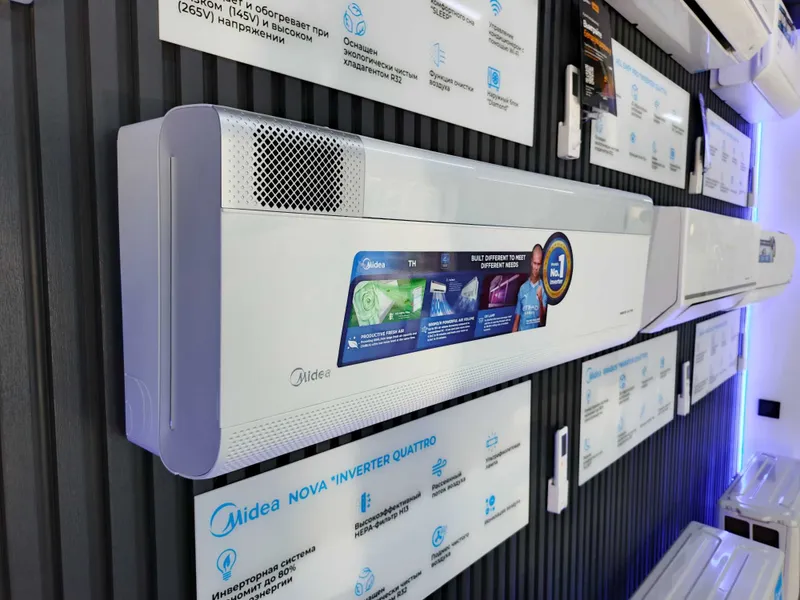 Премиум кондиционер Midea NOVA 3в1 охлаждение + вентиляция + очистка — фото 2 Премиум кондиционер Midea NOVA 3в1 охлаждение + вентиляция + очистка — фото 2