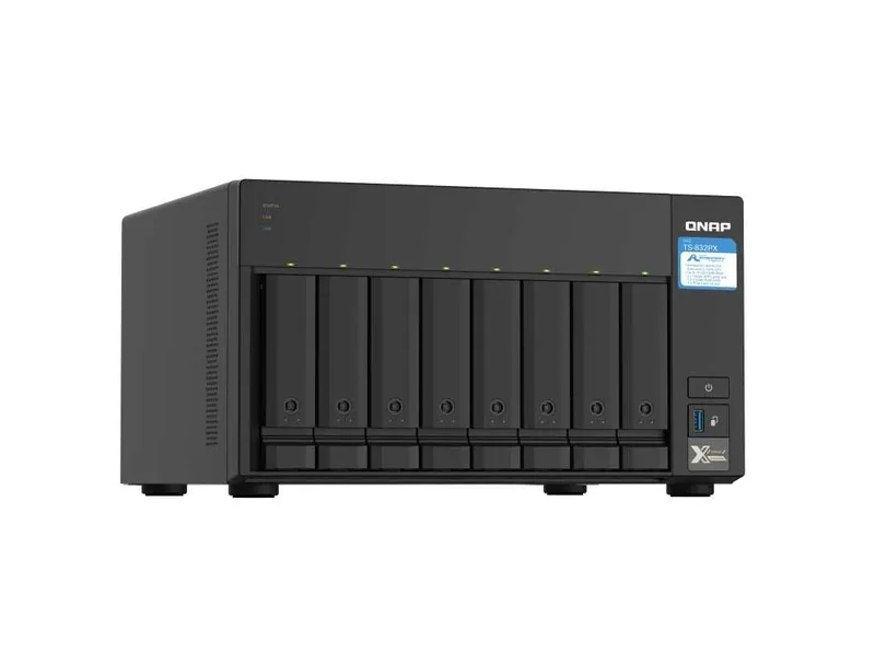 < Сетевой RAID-накопитель QNAP TS-832PX-4G 8-Bay 1.7GHz 4GB 2