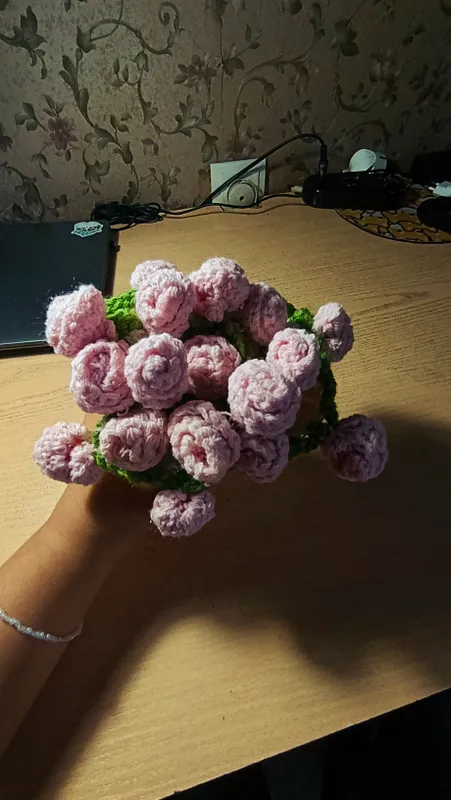вязанный букет — фото 3