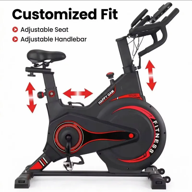 Велотренажёр спин-байк Happy Gam Fitness до 140 кг • Прочная усиленна — фото 1