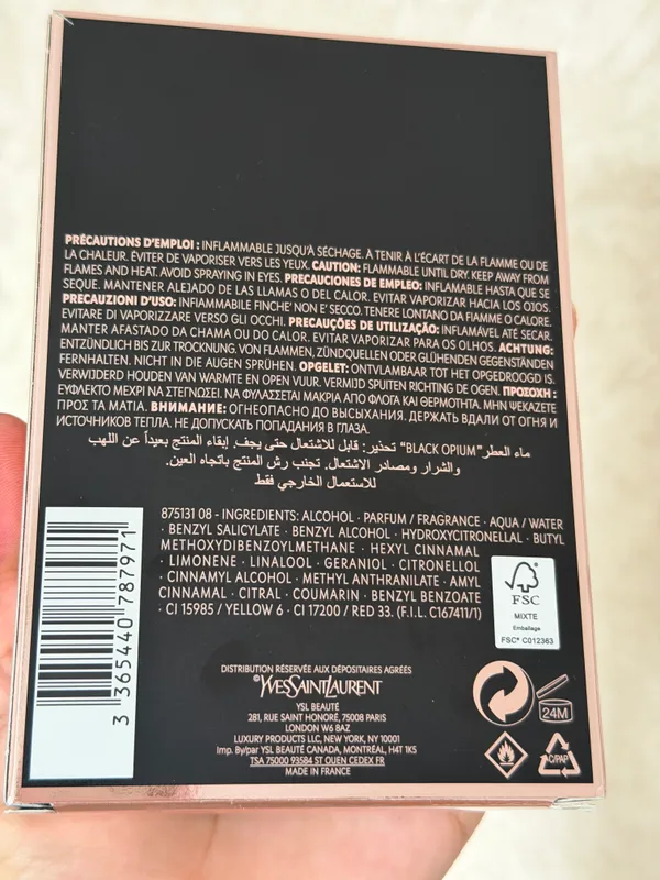 Духи black opium ysl original 3 Духи black opium ysl original 3