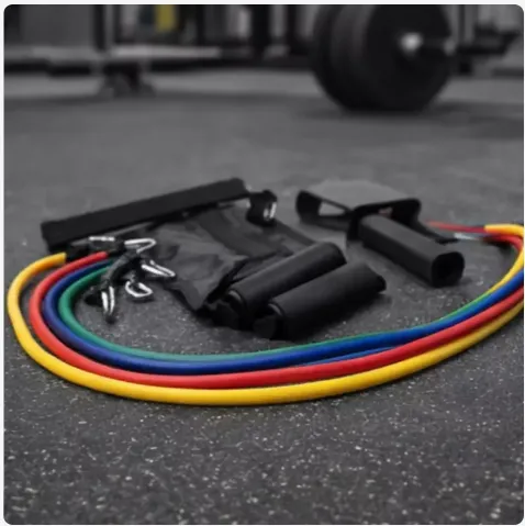 Многофункциональный набор резиновых эспандеров Resistance Band Kit, 5 шт. 3 Многофункциональный набор резиновых эспандеров Resistance Band Kit, 5 шт. 3