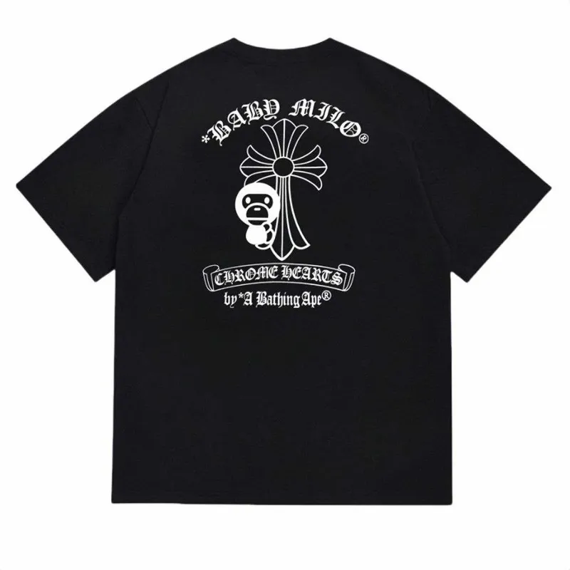 Оверсайз-футболка Chrome Hearts x A Bathing Ape (BAPE) — фото 3