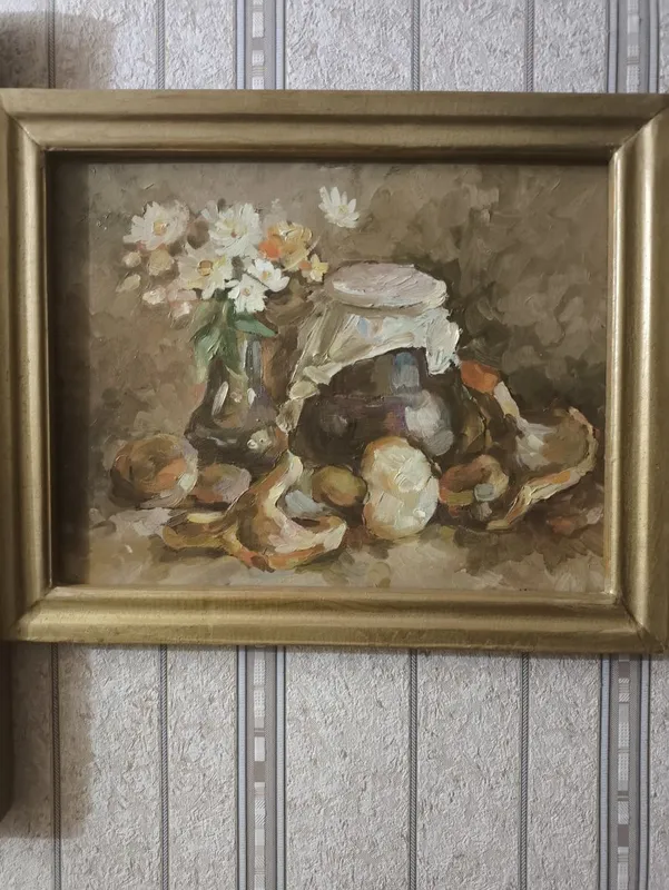 Натюрморт. Нарисовано маслом. М.Сорокин