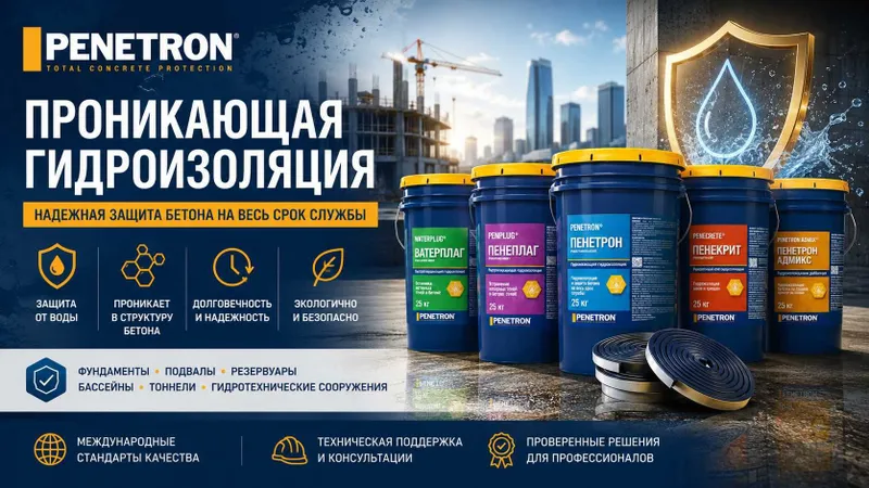 Гидроизоляция Penetron Admix Пенекрит Penebar peneplag из первых рук !