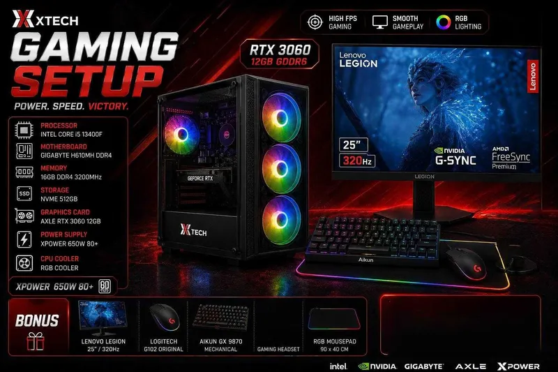 Gaming PC RTX 3060 12GB Gaming PC RTX 5060 8GB 1 Gaming PC RTX 3060 12GB Gaming PC RTX 5060 8GB 1