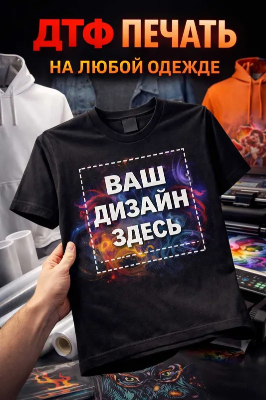 ДТФ печать на одежде