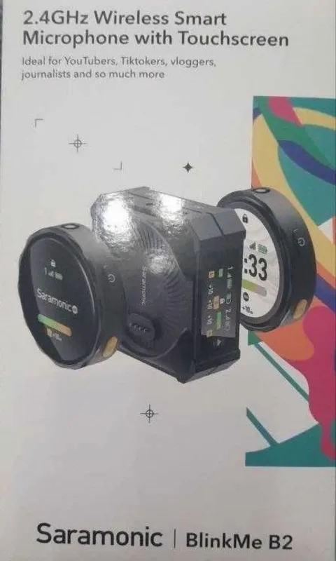 Saramonic Blink Me B2 | Smart Wireless Mic System с сенсорным экраном.