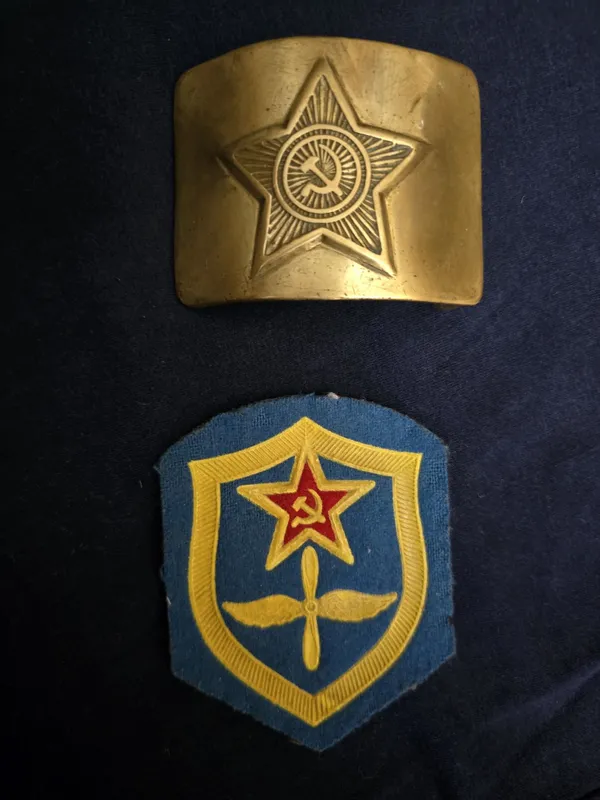 Пряжка армейская СССР и шеврон