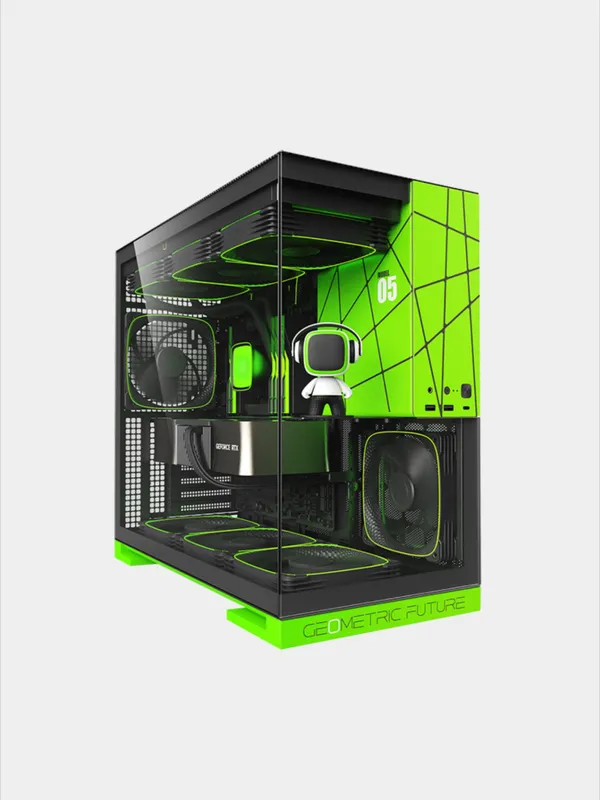 Geometric Future Model 5 Glass Green/Black (With 5-FAN) — фото 7